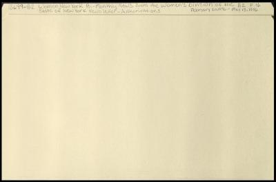 "Women New York" Volume 1, Number 2 related materials