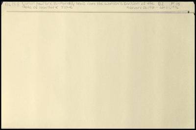 "Women New York" Volume 1, Number 2 related materials