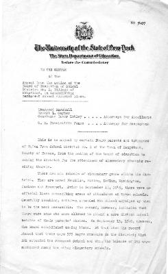 In the matter of the appeal from the action of the Board of Education of School District No. 1, Village of Hempstead