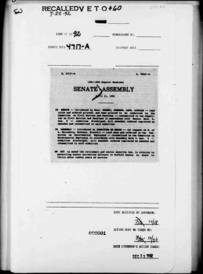 NYS Bill and Veto Jackets: 1992, Veto 60