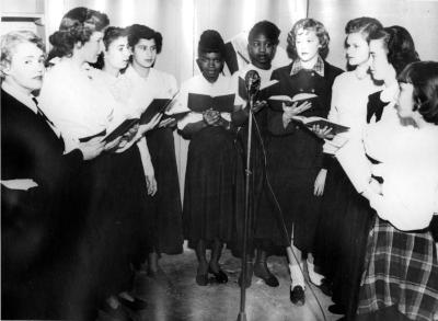 Hempstead High School choral reading group