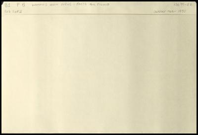 "Women's Unit News: Facts for Filing" newsletters