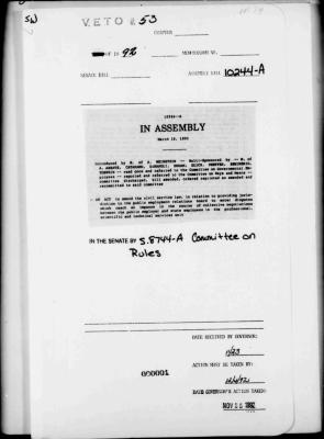 NYS Bill and Veto Jackets: 1992, Veto 53