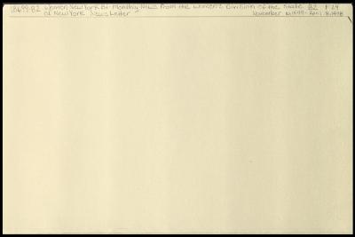 "Women New York" related materials