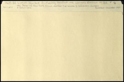 "Women New York" Volume 3, Number 7 related materials
