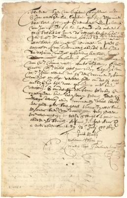 Declaration of George Woolsey that Fiscal van Dyck accepted a bribe from Thomas Willett to let his bark sail without inspection