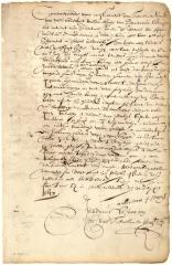 Declaration of William Hays respecting a visit paid at the tavern in company with Fiscal van Dyck and others