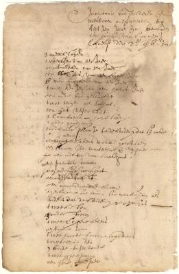 Inventory of the estate of Aeltje Jans, deceased