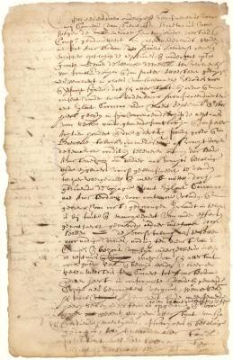 Declaration of Paulus Leendersen van der Grist that in a voyage from Cura&#231;ao he had by stress of weather been obliged to put into Ireland and to sell tobacco there consigned to Amsterdam