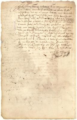 Bond of Thomas Topping and Robert Coe to deliver provisions in part payment of the ship Amandare purchased by Mr. Broughton