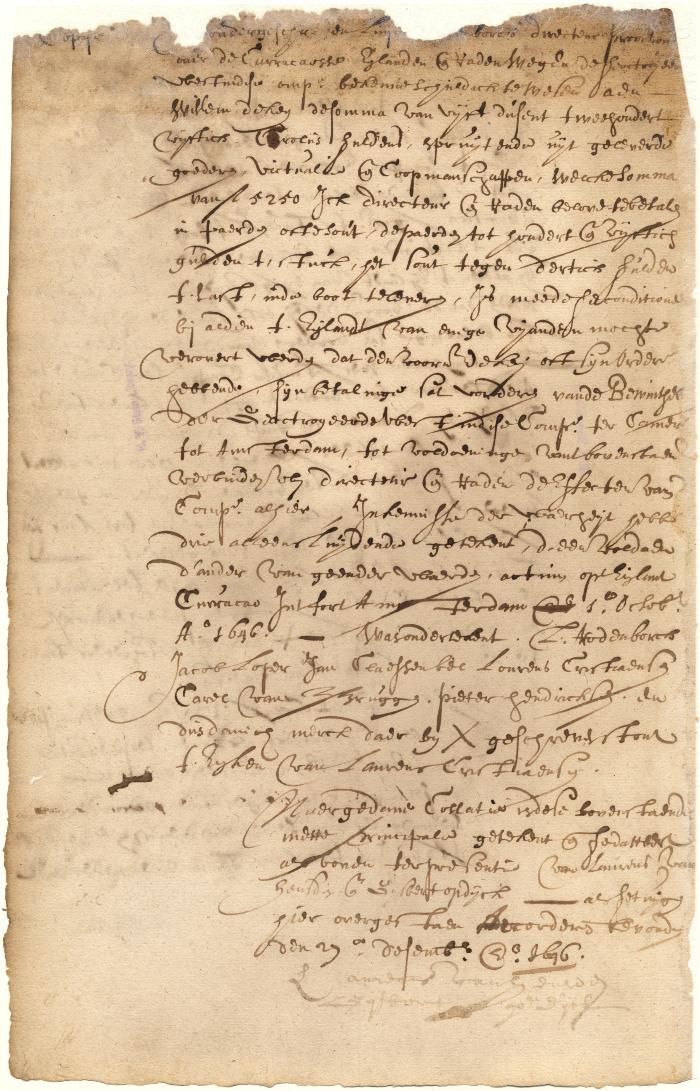 Note of the director and council of Curaçao in favor of Willem de Key