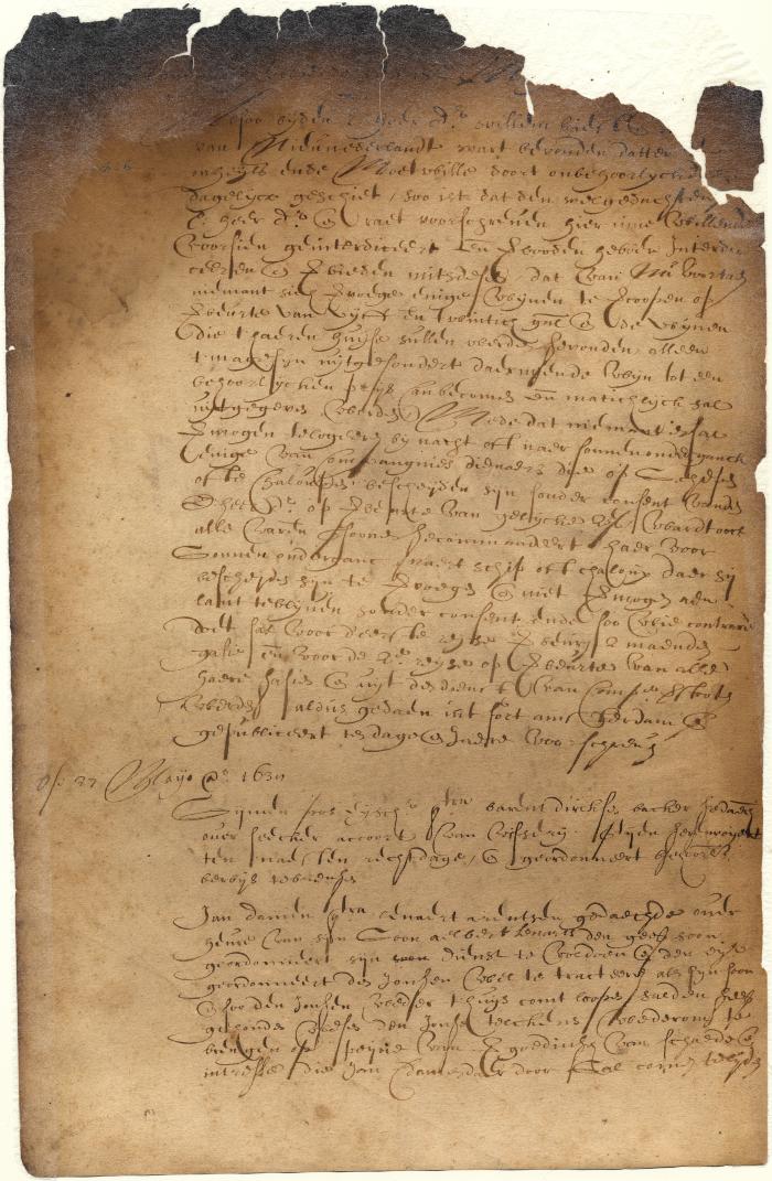 Dutch colonial council minutes, 17-27 May 1638