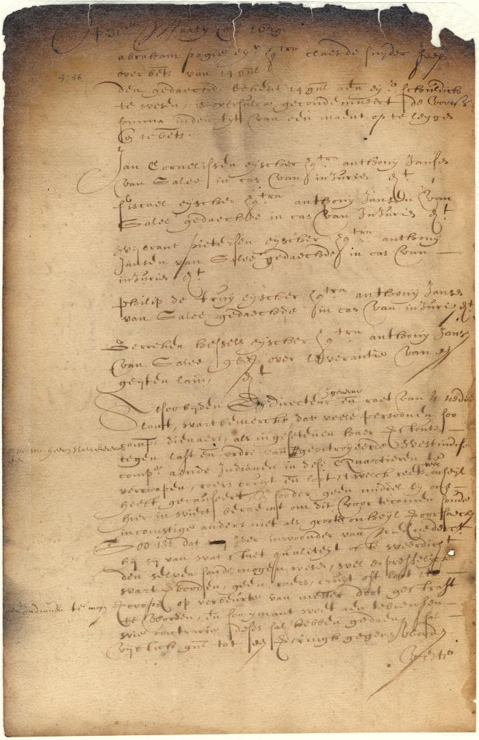 Dutch colonial council minutes, 31 March 1639