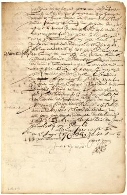 Assignment by Sergeant Gerrit Douman to Govert Loockermans of Jacob Naviere's account against the West India Company