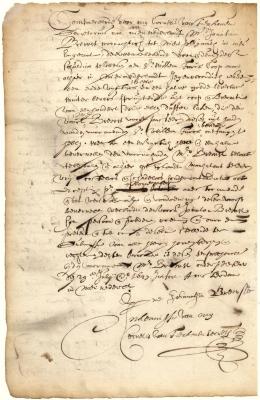 Bond of Jonathan Brewster of New Plymouth to Willem Turck for duffel cloth delivered to him