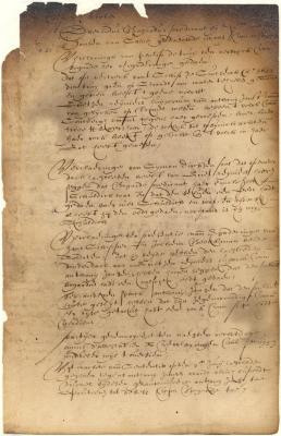 Dutch colonial council minutes, 7 October 1638