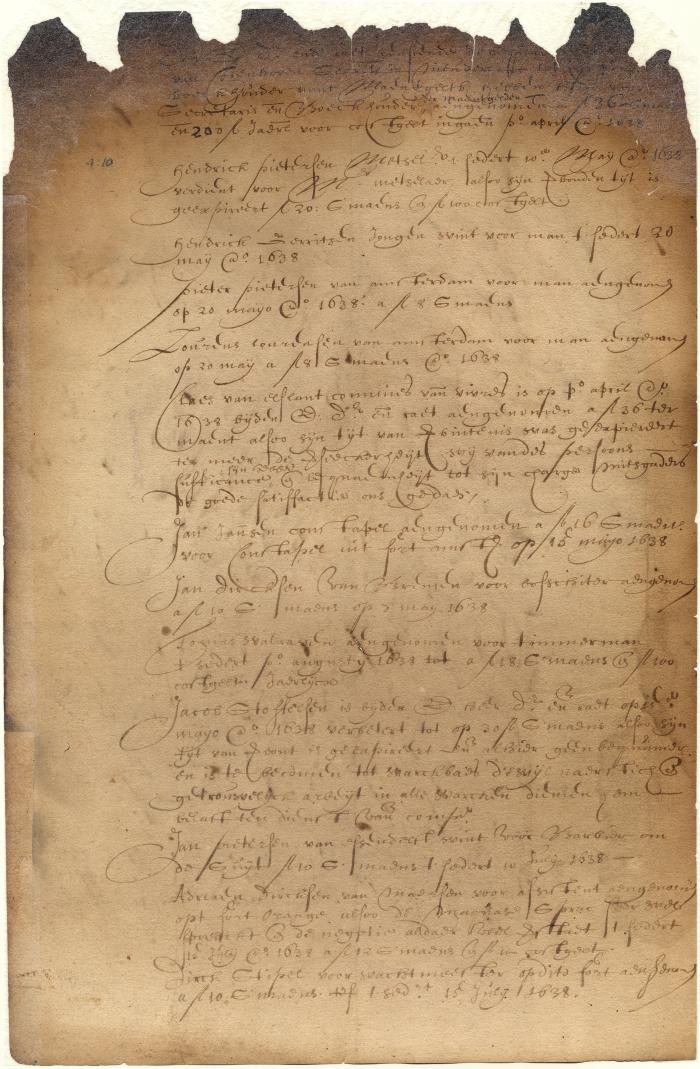 Dutch colonial council minutes, 3 June 1638