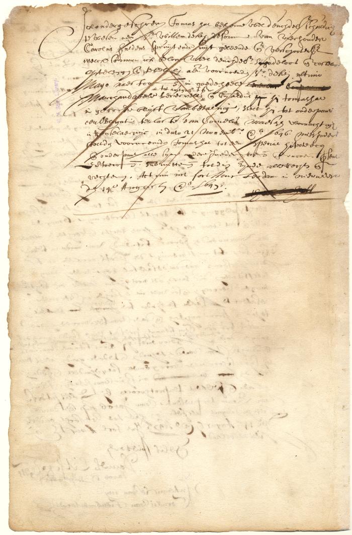 Bond of Thomas Hall to Willem de Key
