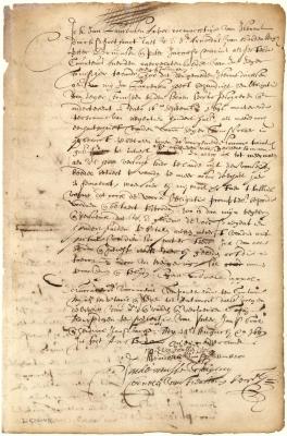 Protest of the attorney of I.D. Goethart to the curators of the estate of the late S. Tonissen for non-payment of a bond, and an answer thereto