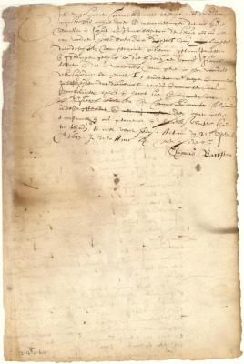 Re conveyance by Thomas Baxter to Isaac Allerton of his half-interest in a boat