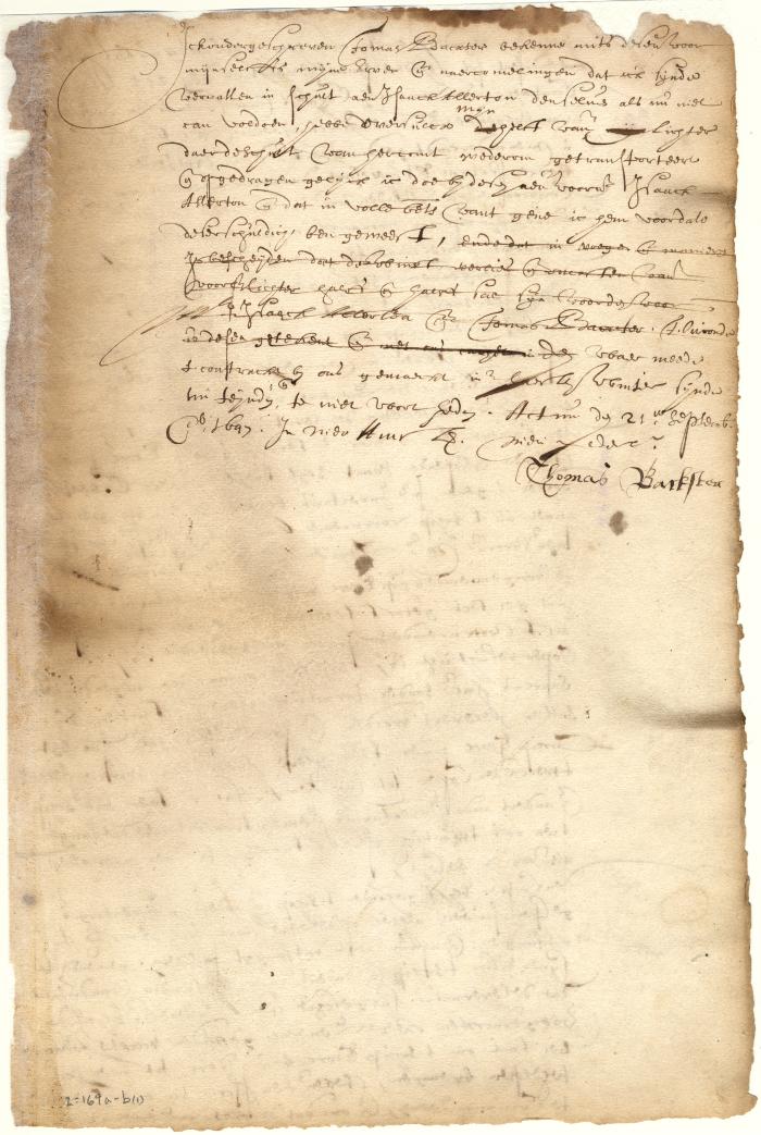 Re conveyance by Thomas Baxter to Isaac Allerton of his half-interest in a boat