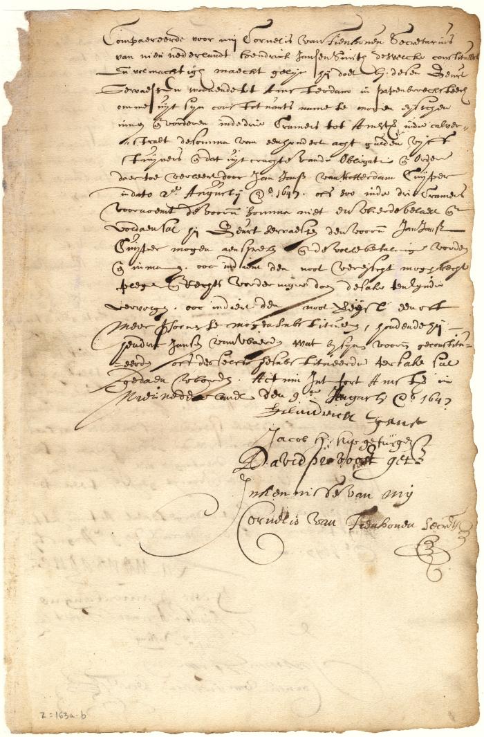 Power of attorney from Hendrick Jansen to Geurt Servaessen to collect at Amsterdam money due him by Jan Jansen from Rotterdam