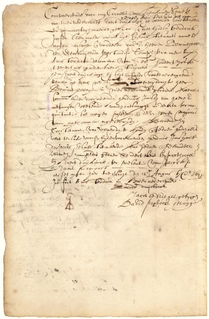 Power of attorney from Evert Duyckinck to Hendrick Jansen to collect money due him by the West India Company