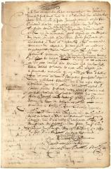 Declaration of J. Wilcox that he was present when I. Allerton executed a receipt for a payment by R. Cocxsel