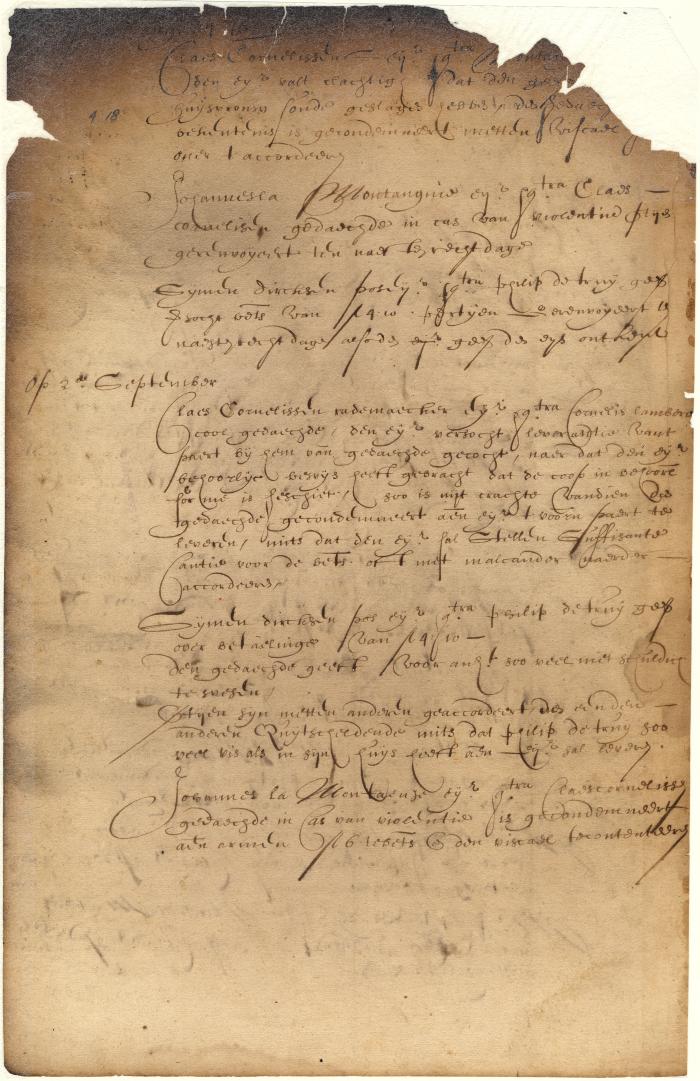 Dutch colonial council minutes, 26 August - 2 September 1638