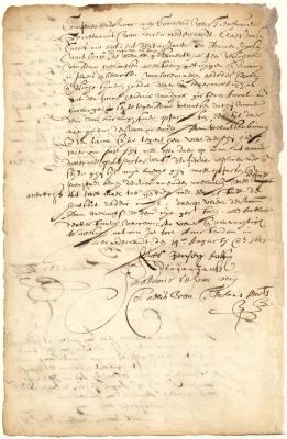 Declaration of Claes Jansen Kalf and Adriaen Jansen that Adam Roelantsen was thrown out of the tavern by order of Fiscal van Dyck