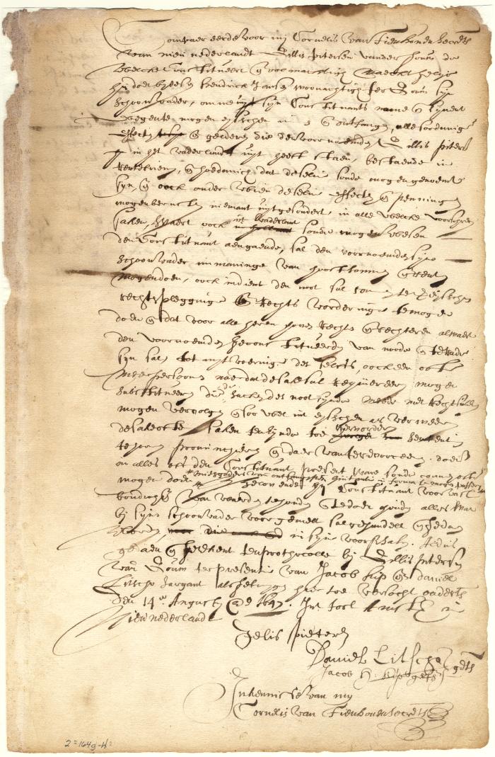 Power of attorney from Gillis Pietersen to his father-in-law Hendrick Jansen to collect certain debts in Holland