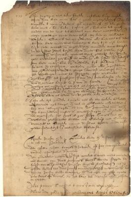 Dutch colonial council minutes, 9 August 1640