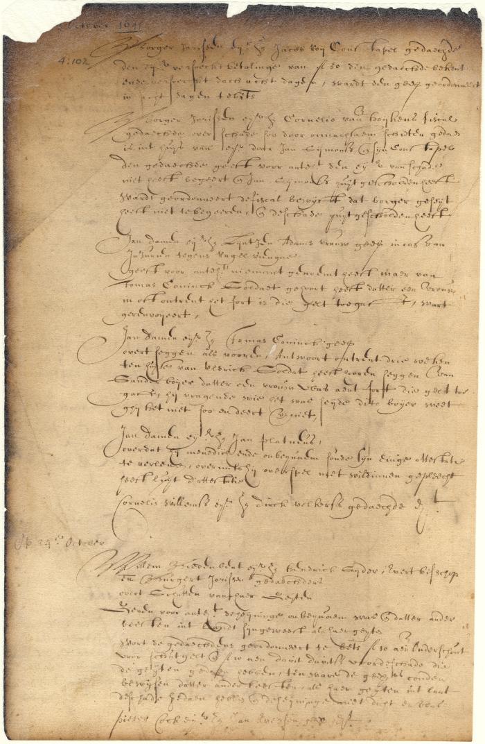 Dutch colonial council minutes, 3-24 October 1641