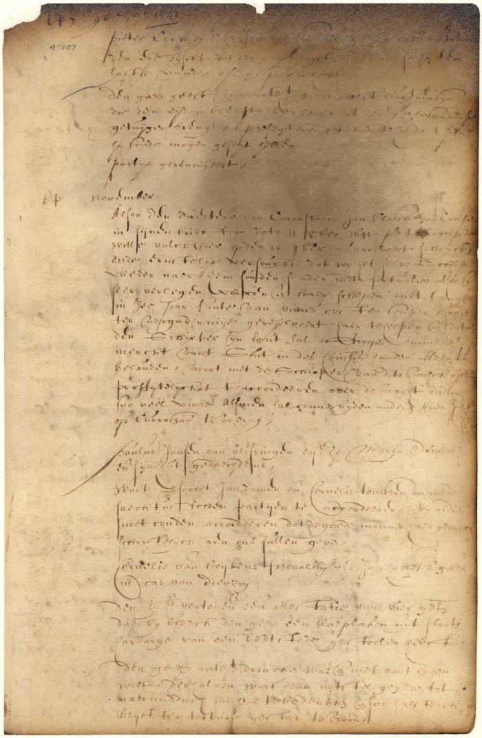 Dutch colonial council minutes, 7-14 November 1641