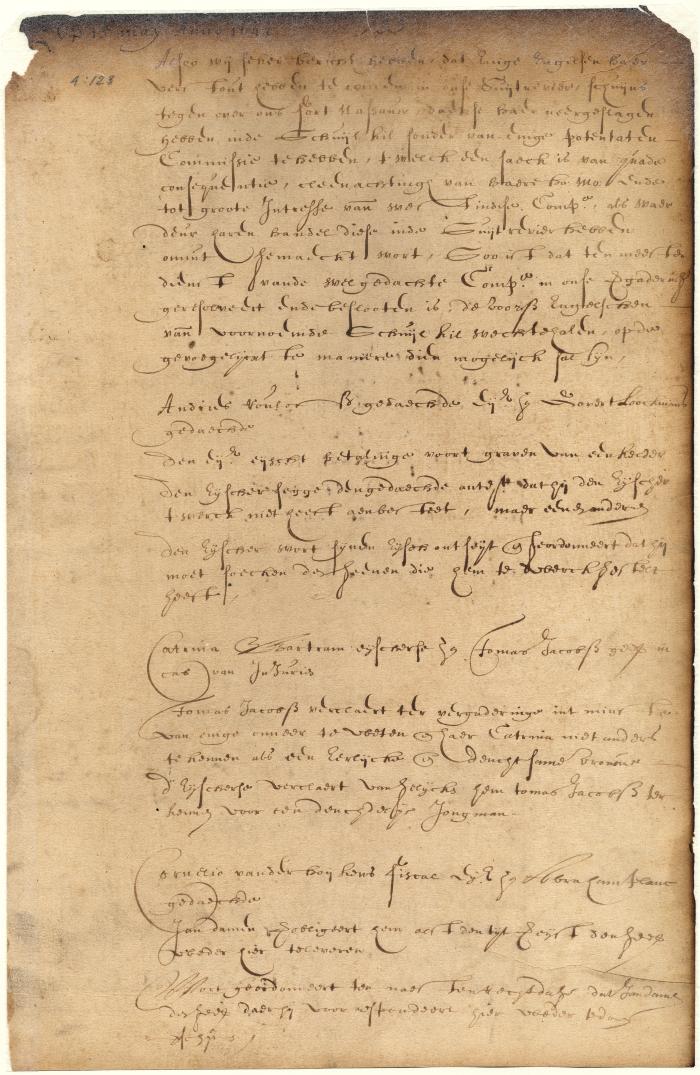 Dutch colonial council minutes, 15 May 1642