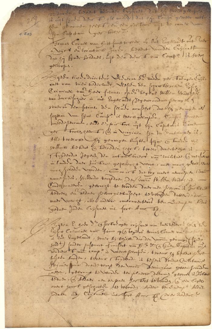 Dutch colonial council minutes, 25 November 1644