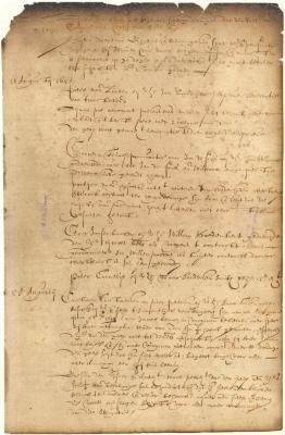 Dutch colonial council minutes, 27 July - 25 August 1645