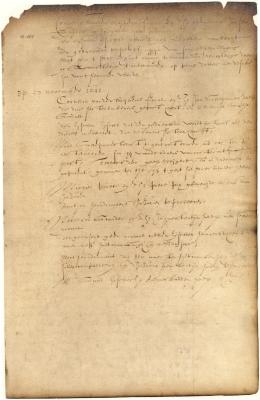 Dutch colonial council minutes, 21-27 November 1642