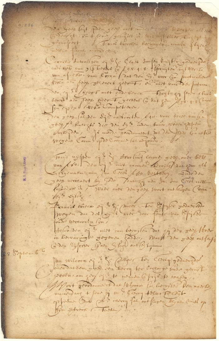 Dutch colonial council minutes, 21-28 September 1645