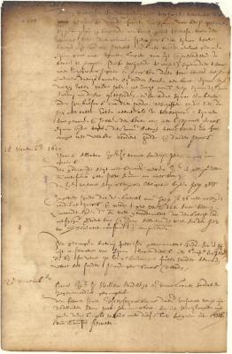 Dutch colonial council minutes, 15-25 November 1644