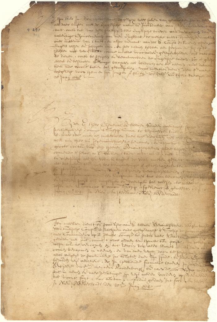 Dutch colonial council minutes, 20-28 June 1647