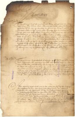 Dutch colonial council minutes, 2 January - 21 February 1649