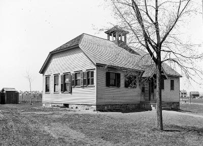 Education.  Two Room Rural School Building