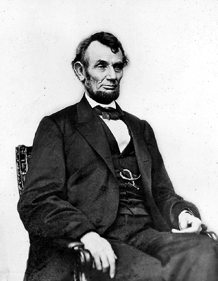 Abraham Lincoln. Seated Figure to the Knees