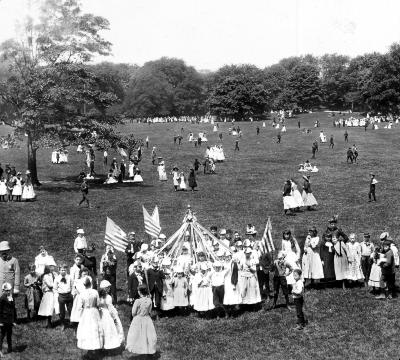 New York City. Central Park Outing of School Children.