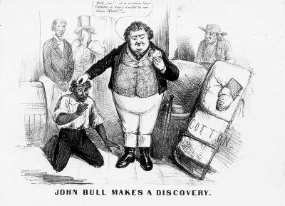 Civil War. John Bull Makes a Discovery, Cartoon