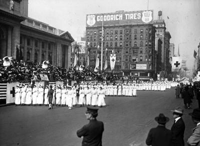 Parade of Red Cross Nurses Down Fifth Avenue. New York, N.Y.