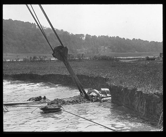 Dredging the New York State Barge Canal, Washington County, N.Y., 1907