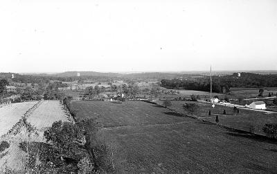 Civil War. View East from Ziegler's Grove Tower in Gettysburg