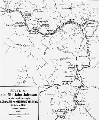 Route of Col. Sir John Johnson